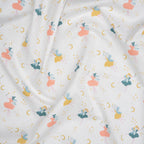 Bio Baumwolle Popeline Feennacht Weiß