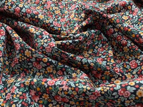 Bio Baumwolle Popeline Floret Bunt | Stoffwerk