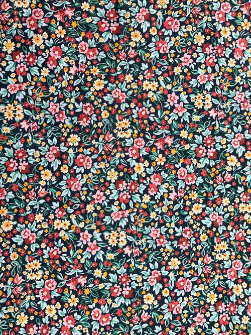 Bio Baumwolle Popeline Floret Bunt | Stoffwerk