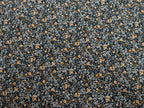Bio Baumwolle Popeline Floret orange grau