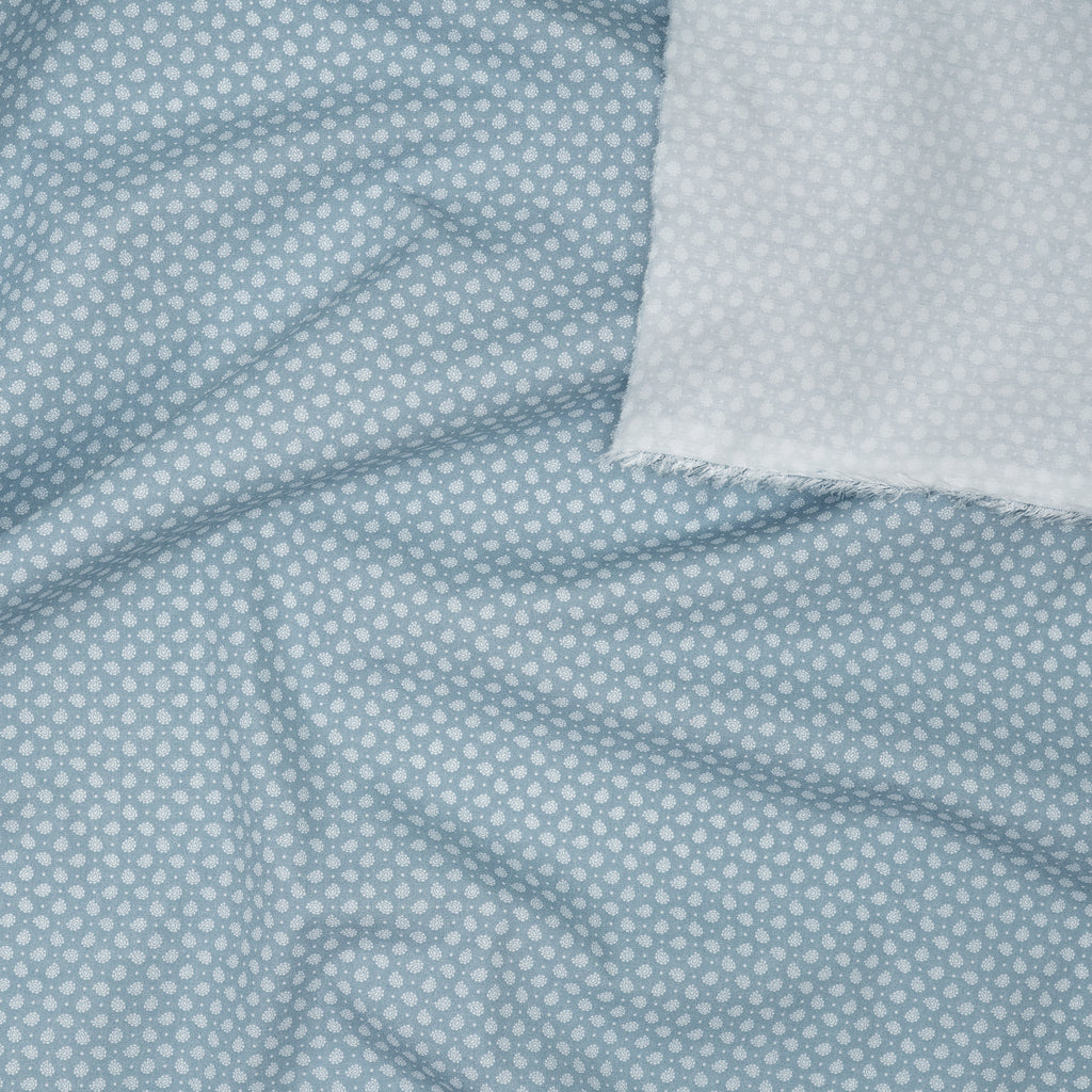 Bio Baumwolle Popeline Hemd Und Blusenstoff Hellblau Grau