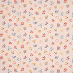 Bio Baumwolle Popeline Kleine Blümchenzweige Lachs Hell