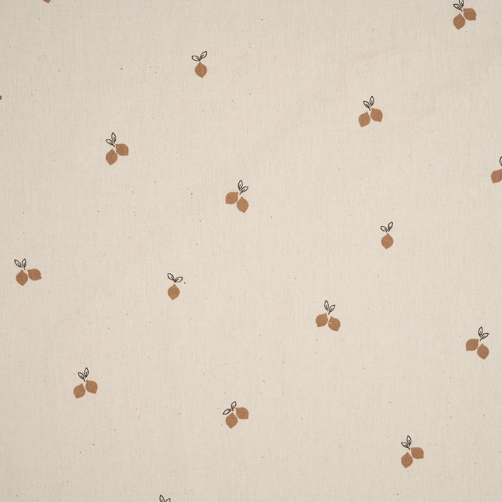 Bio Baumwolle Popeline Naturbelassen Kleine Zitronen