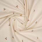 Bio Baumwolle Popeline Naturbelassen Kleine Zitronen