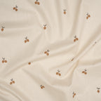 Bio Baumwolle Popeline Naturbelassen Kleine Zitronen