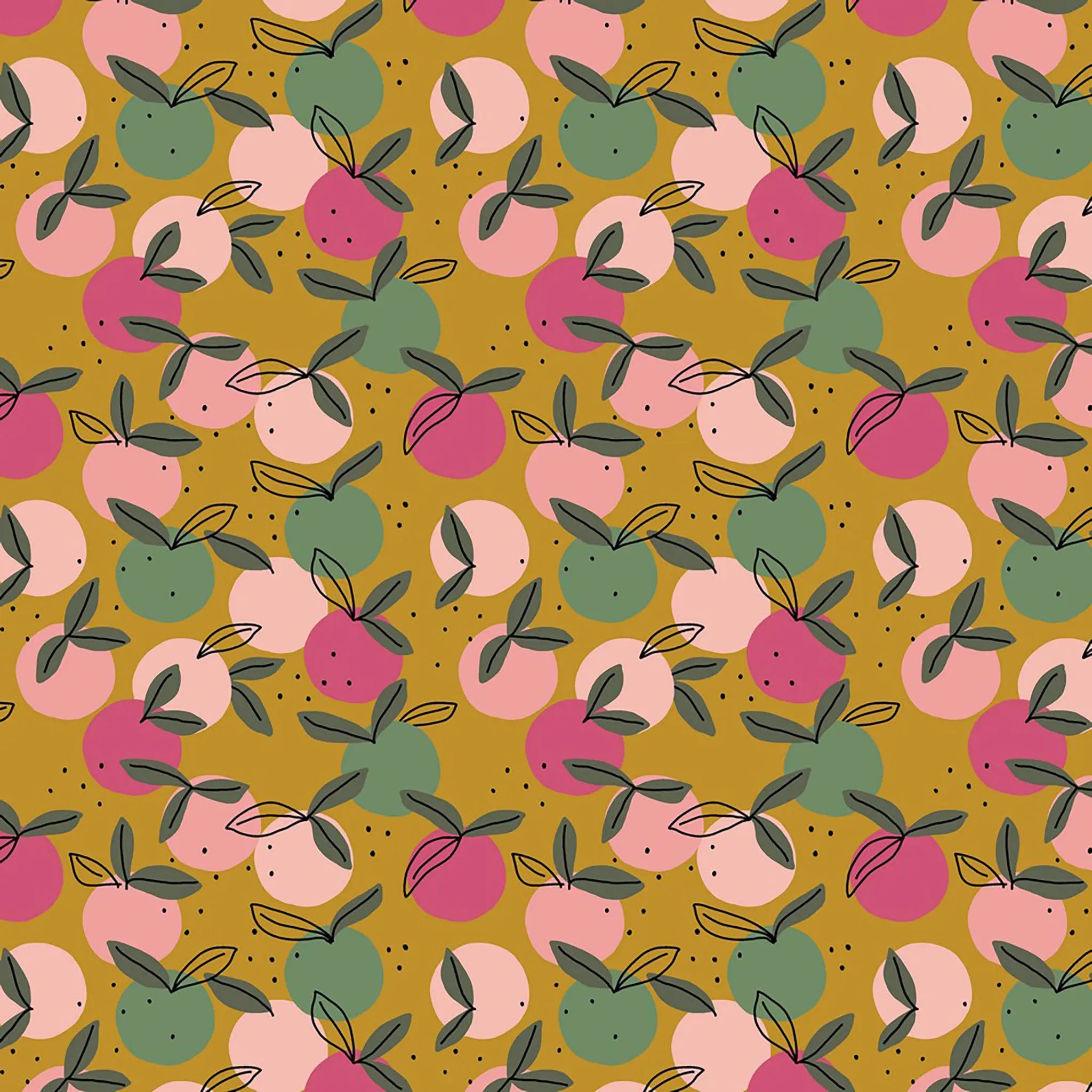 Bio Baumwolle Popeline Pfirsiche