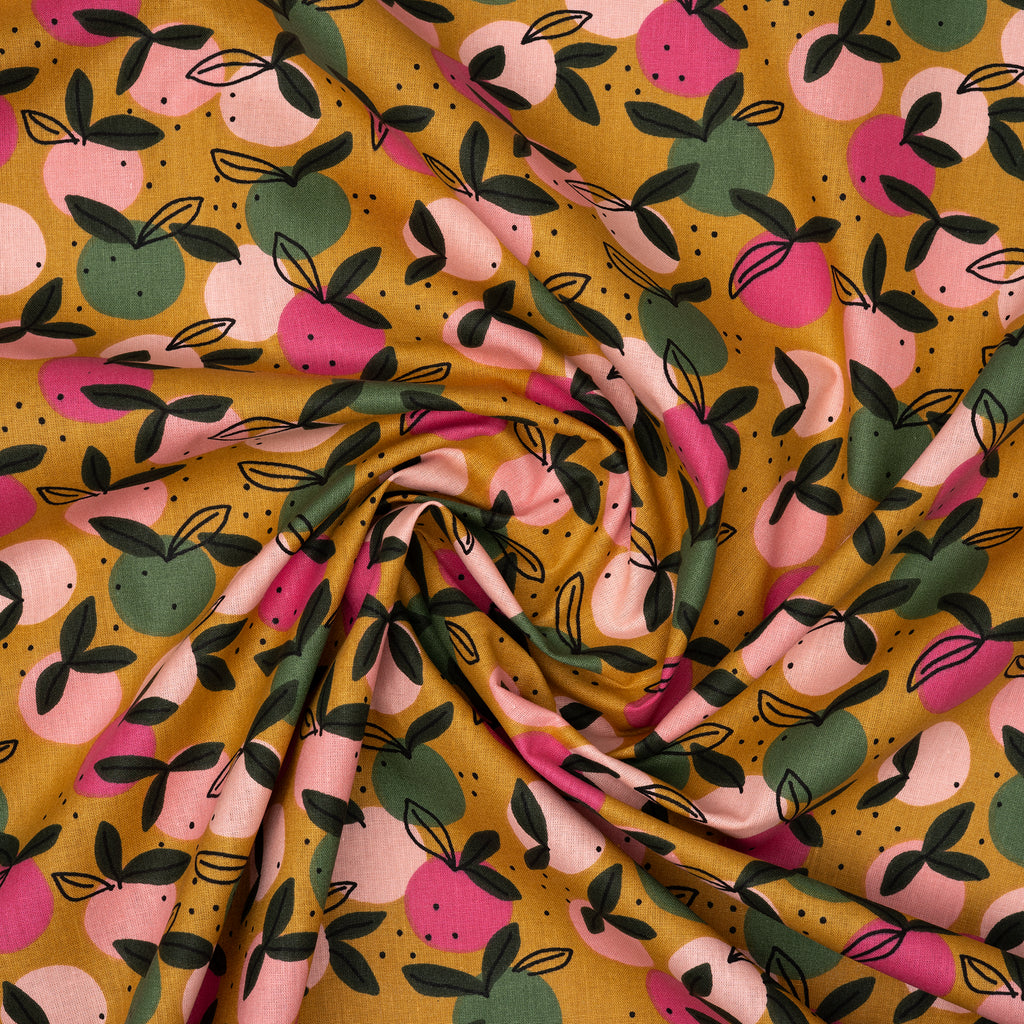 Bio Baumwolle Popeline Pfirsiche