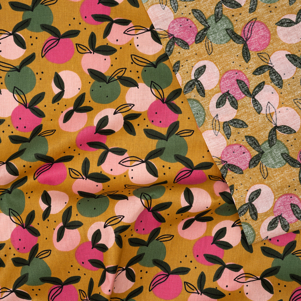 Bio Baumwolle Popeline Pfirsiche