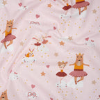 Bio Baumwolle Popeline Verträumte Primaballerina Rosa