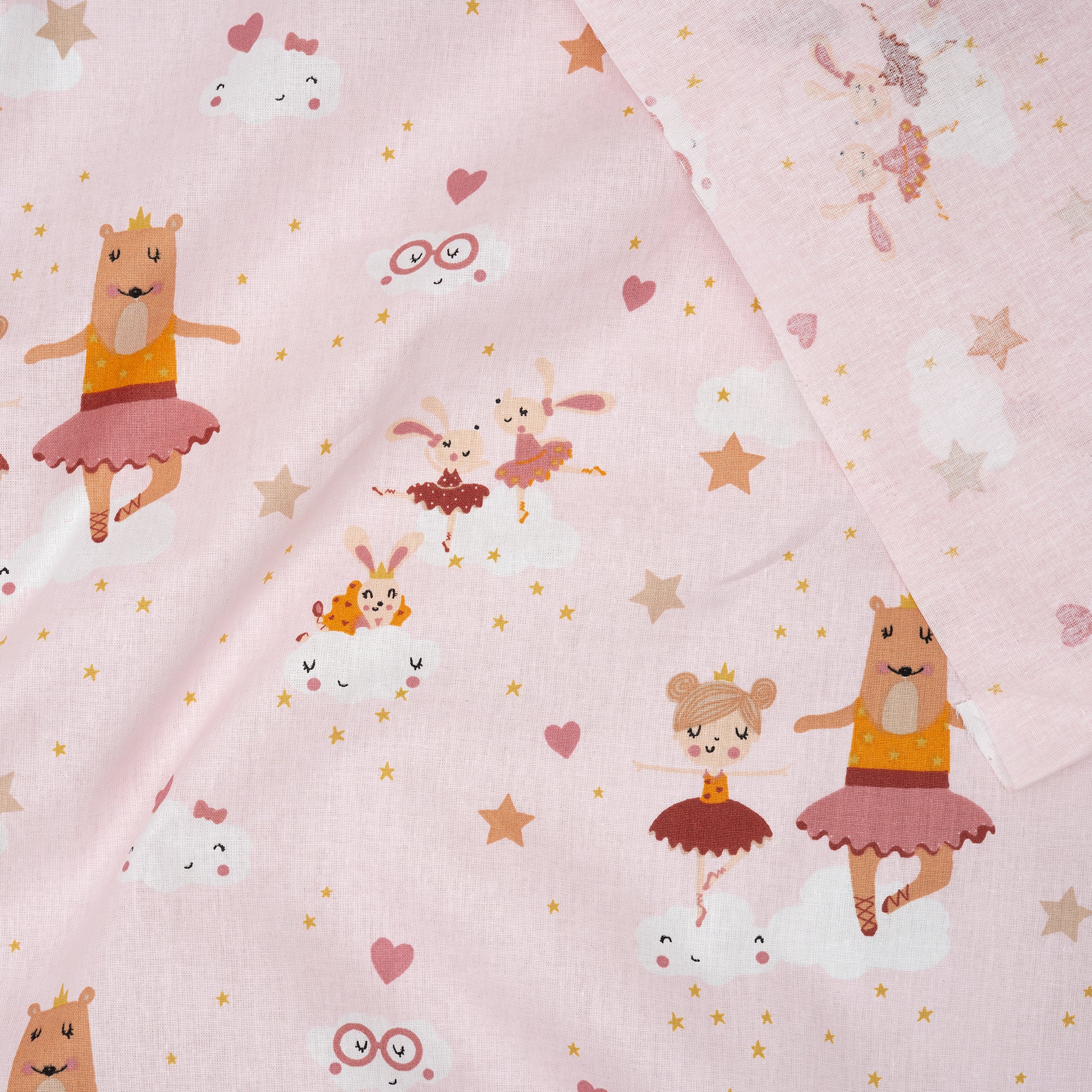 Bio Baumwolle Popeline Verträumte Primaballerina Rosa