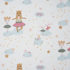 Bio Baumwolle Popeline Verträumte Primaballerina Weiß