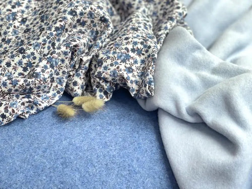 Bio Baumwolle Vintage Blau | Stoffwerk