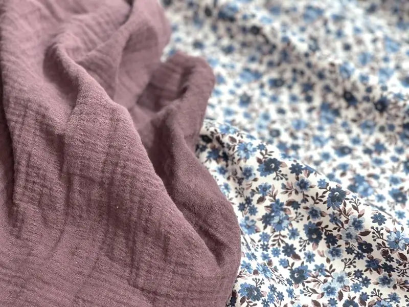 Bio Baumwolle Vintage blau