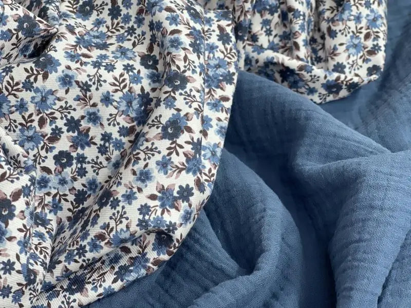 Bio Baumwolle Vintage blau