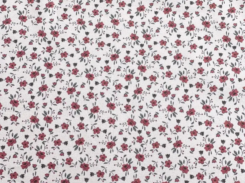 Bio Baumwolle Vintage Blümchen cayenne