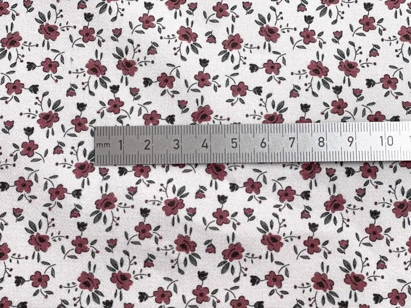 Bio Baumwolle Vintage Blümchen cayenne