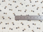 Bio Baumwolle Vintage Doldenblümchen grau