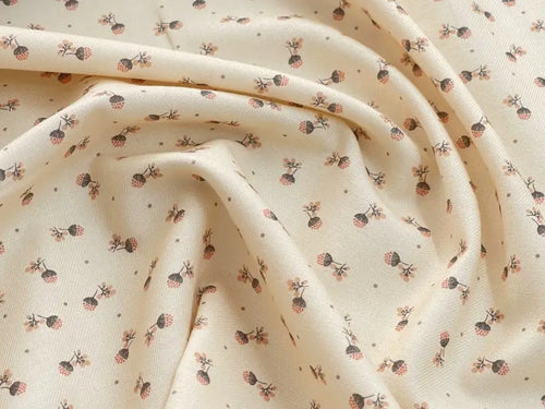 Bio Baumwolle Vintage Doldenblümchen Rosa | Stoffwerk
