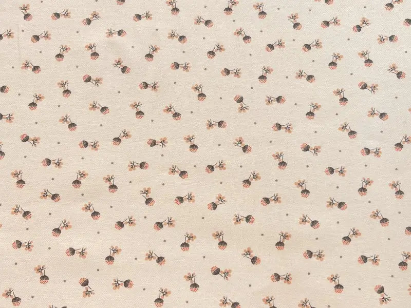 Bio Baumwolle Vintage Doldenblümchen rosa