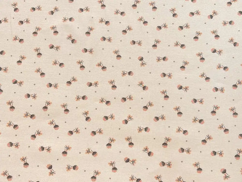 Bio Baumwolle Vintage Doldenblümchen Rosa | Stoffwerk