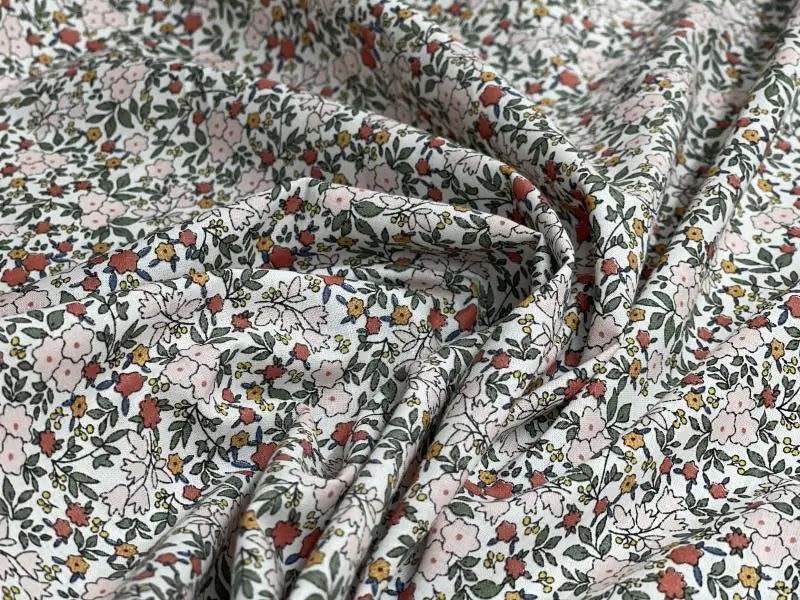 Bio Baumwolle Voile Blumen Glockenblume