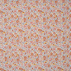 Bio Baumwolle Voile Blumen Orange
