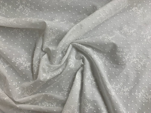 Bio Baumwolle Voile Blumen Spitze | Stoffwerk
