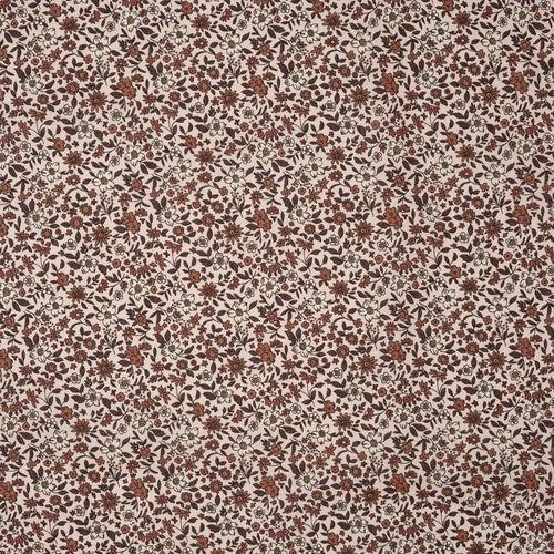 Bio Baumwolle Voile Blumen Vintage Scandi Fleur Rosa
