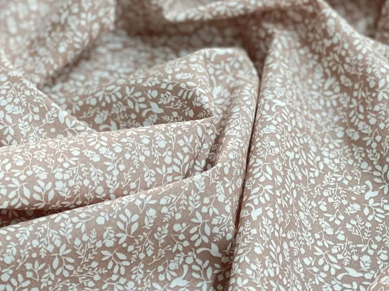 Bio Baumwolle Voile Blumen Vintage Vogelhochzeit