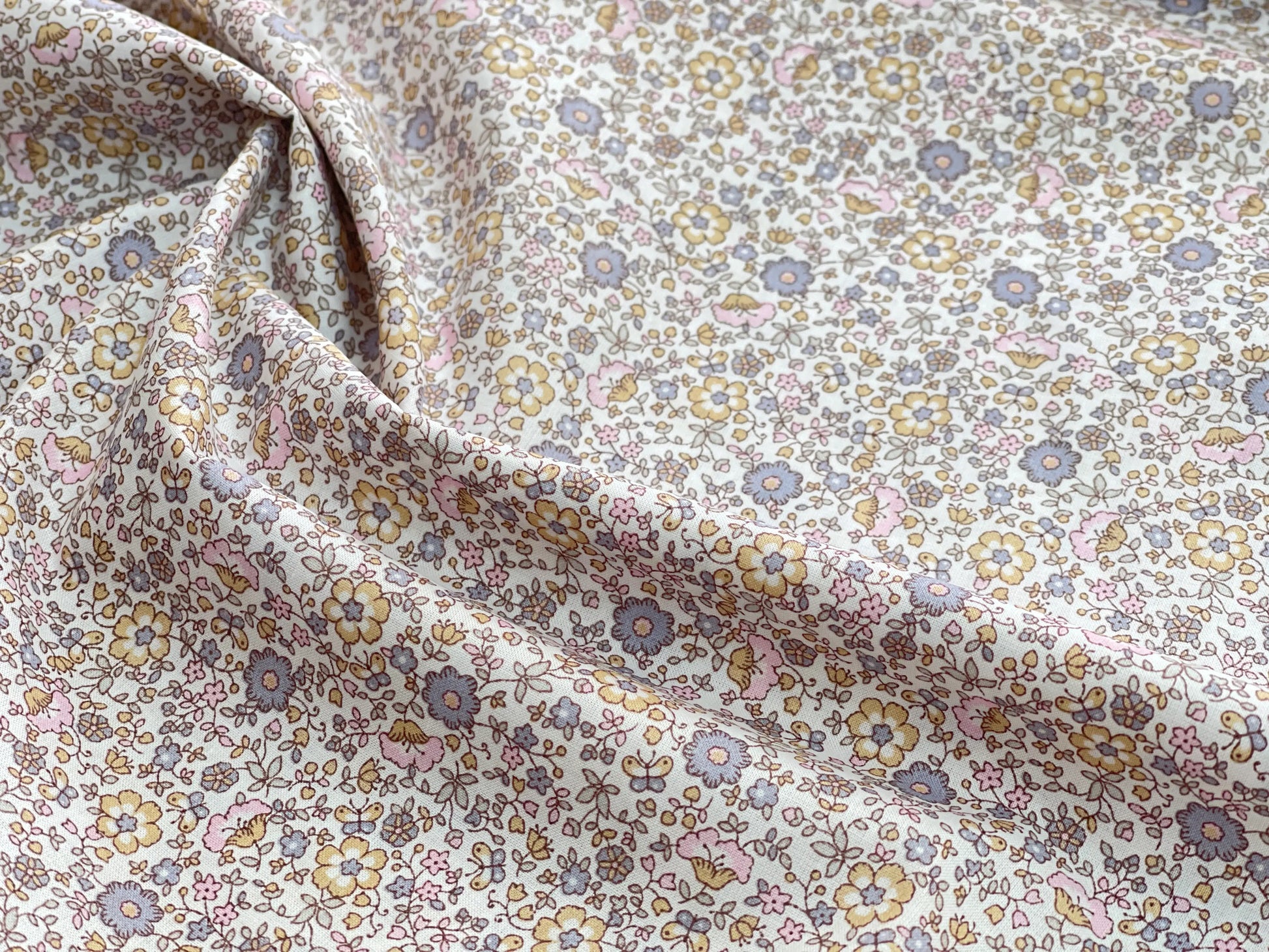 Bio Baumwolle Voile Frühlingserwachen Pastell