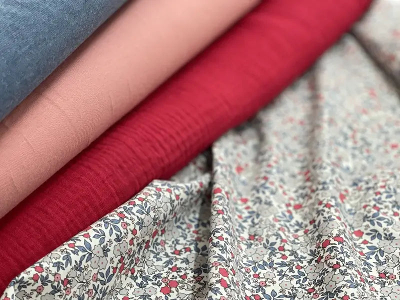 Bio Baumwolle Voile Glockenblumen grau blau