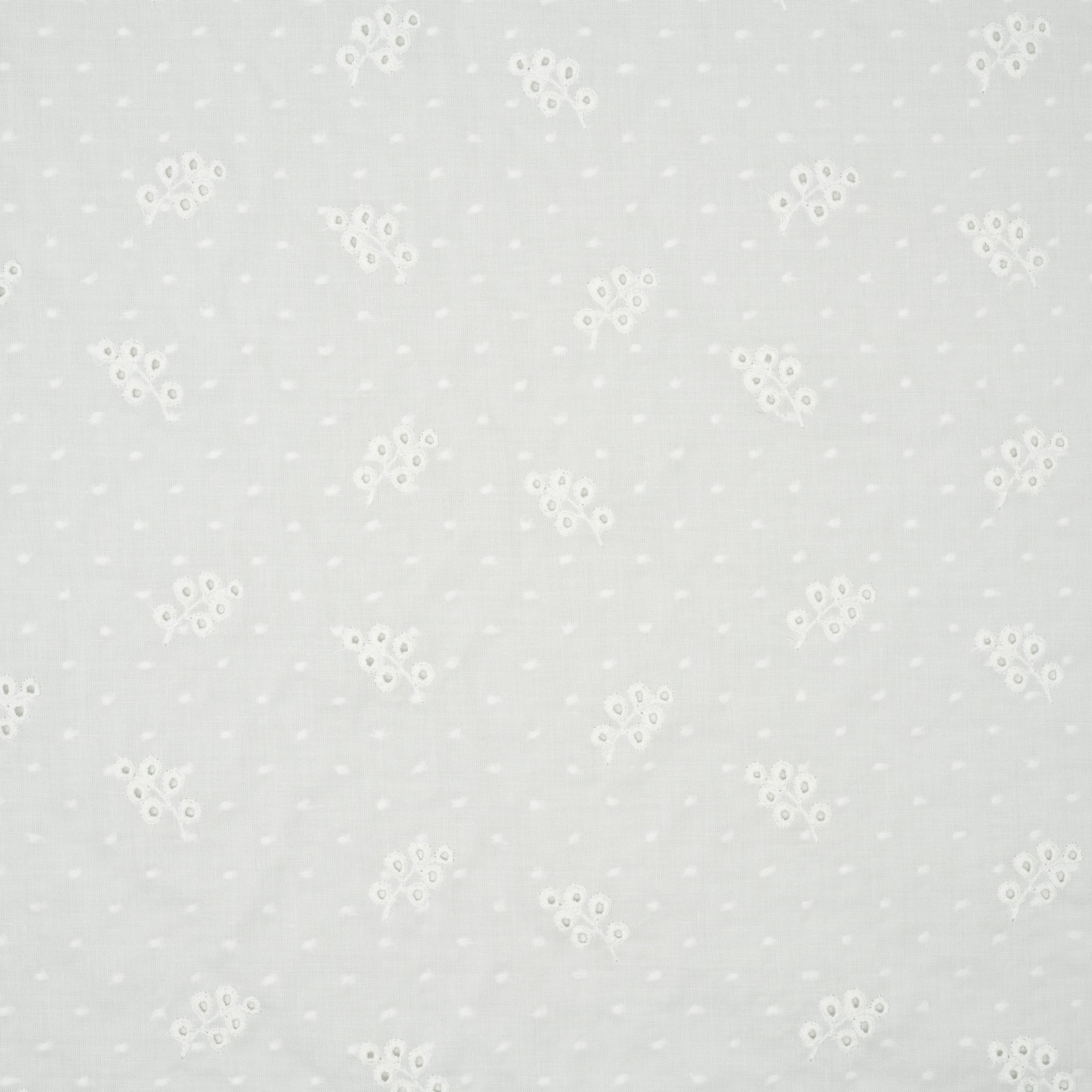 Bio Baumwolle Voile Kleine Blumen Spitze
