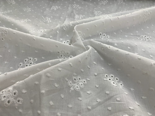 Bio Baumwolle Voile Kleine Blumen Spitze | Stoffwerk