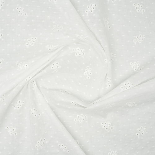 Bio Baumwolle Voile Kleine Blumen Spitze | Stoffwerk