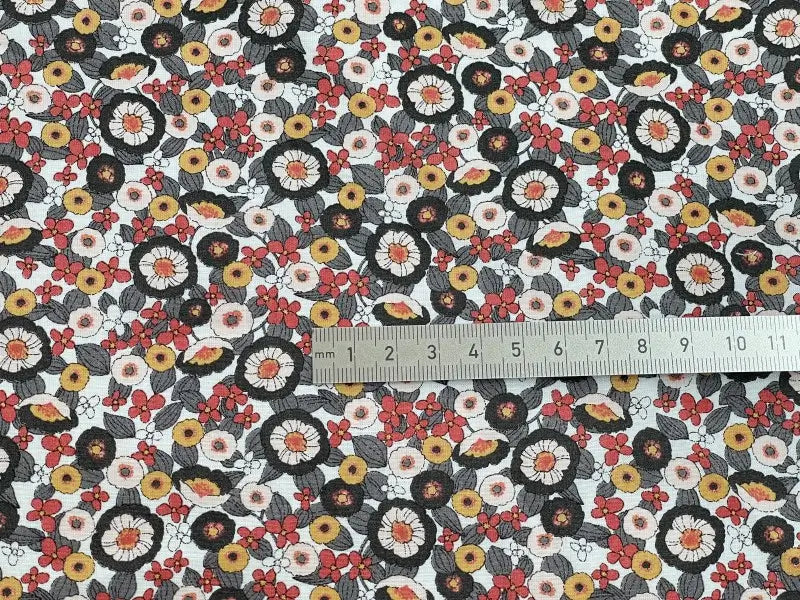 Bio Baumwolle Voile Mohn