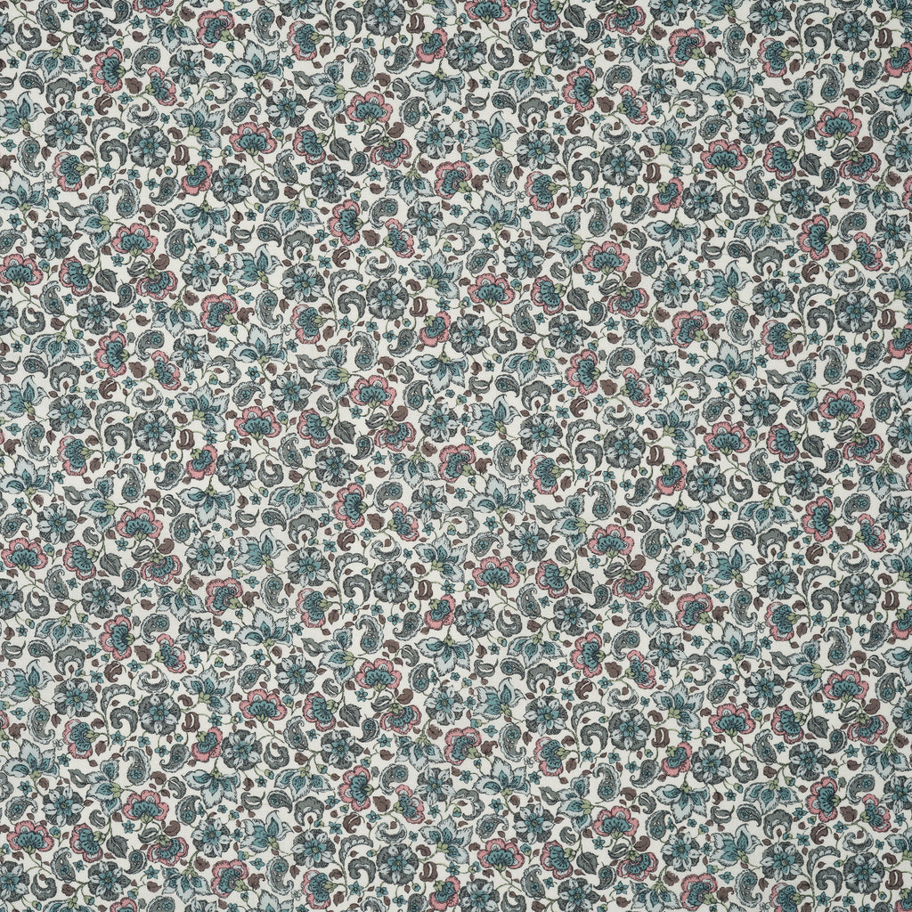Bio Baumwolle Voile Rokoko Blumen