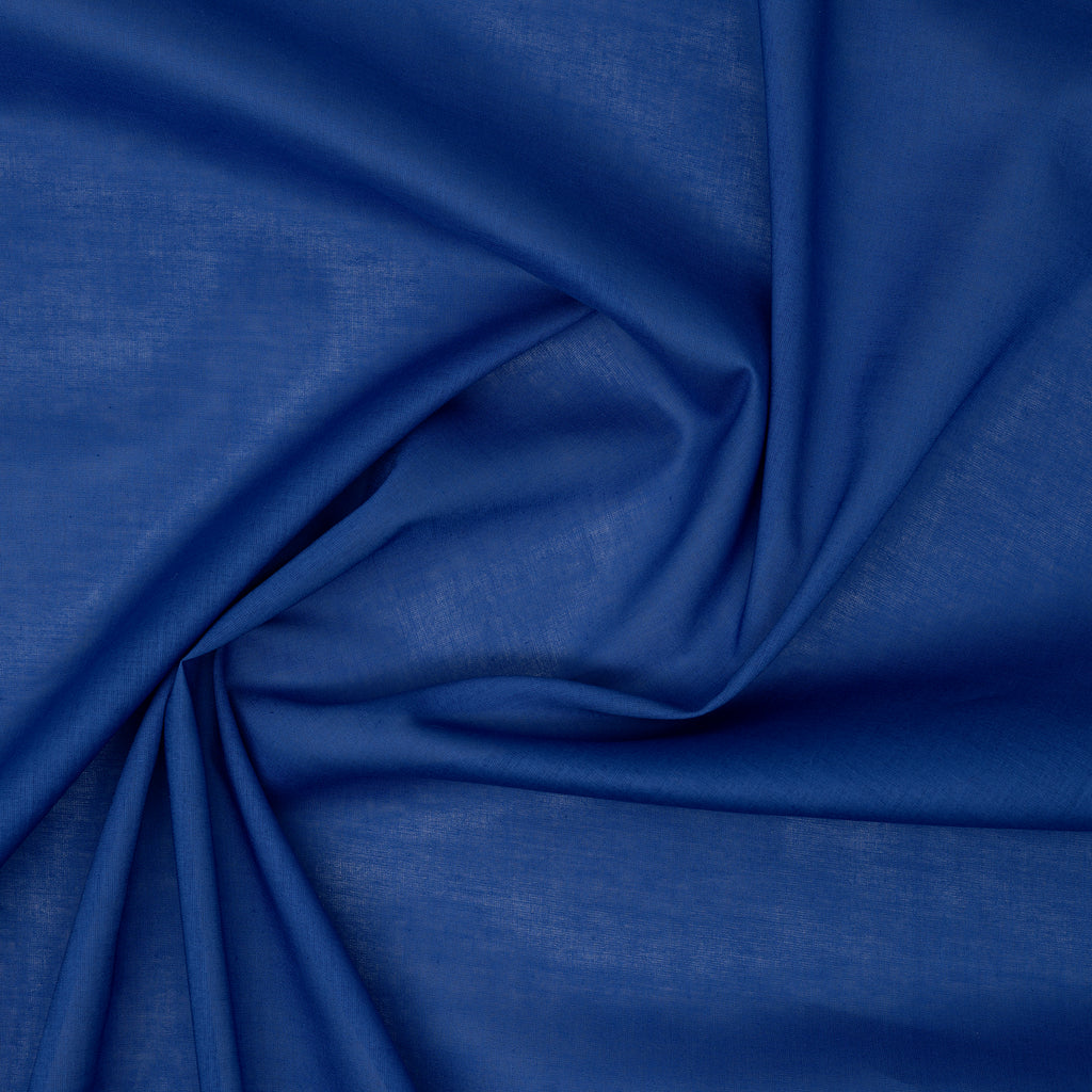 Bio Baumwolle Voile Royalblau