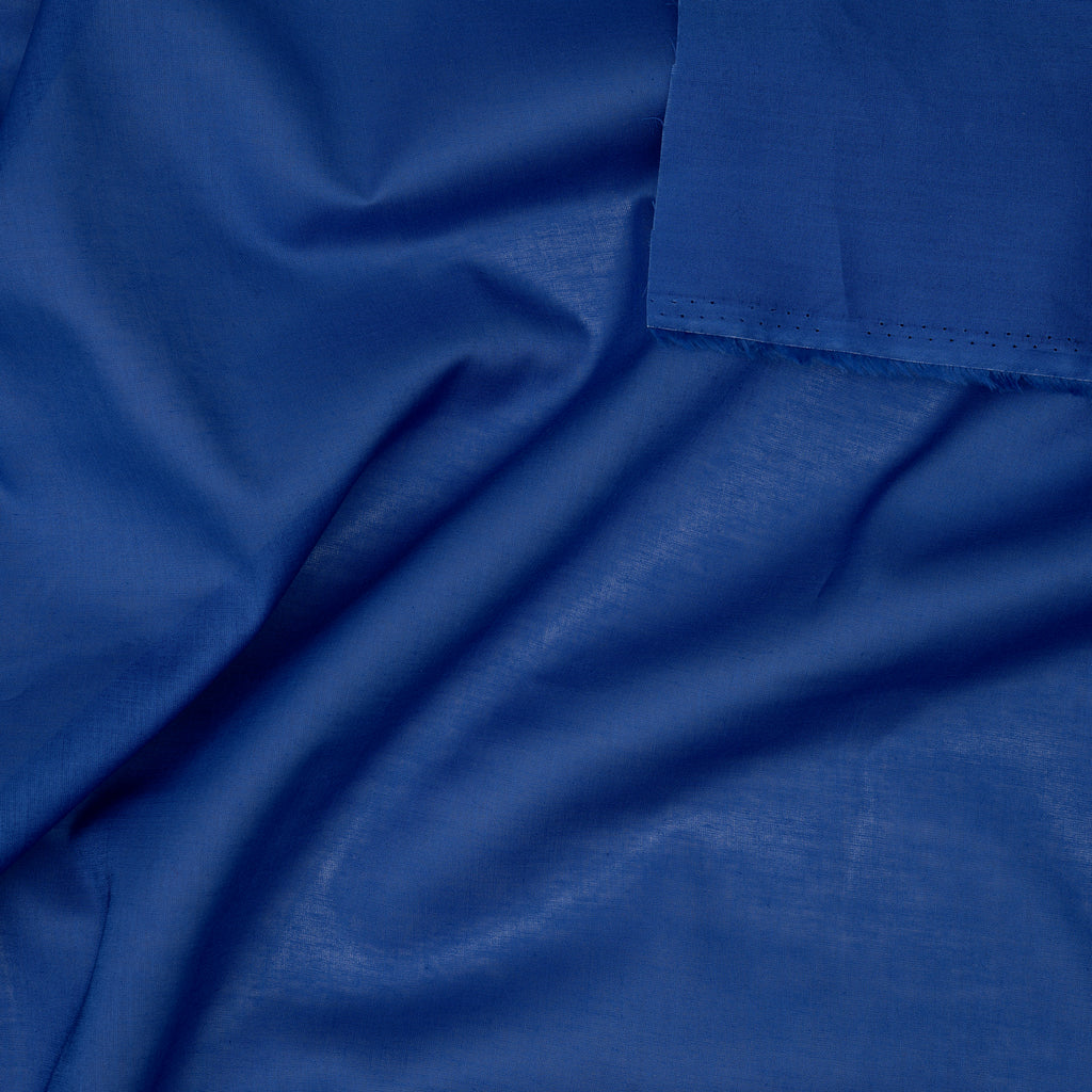 Bio Baumwolle Voile Royalblau