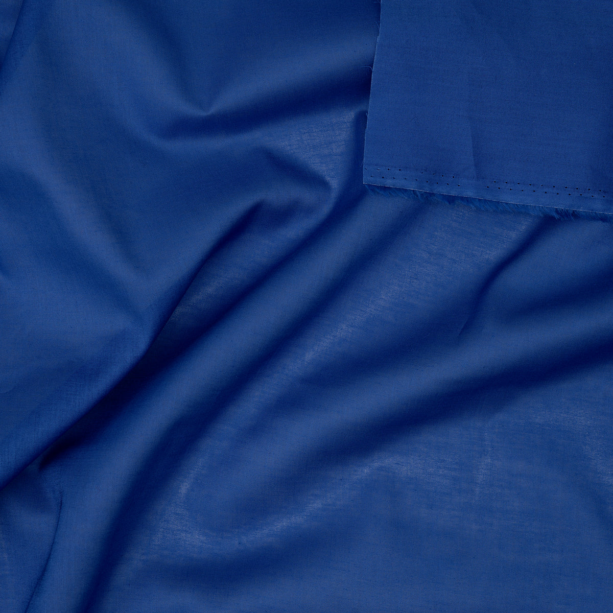 Bio Baumwolle Voile Royalblau