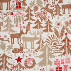 Bio Baumwolle Webware Black Forest X Mas Winter Time