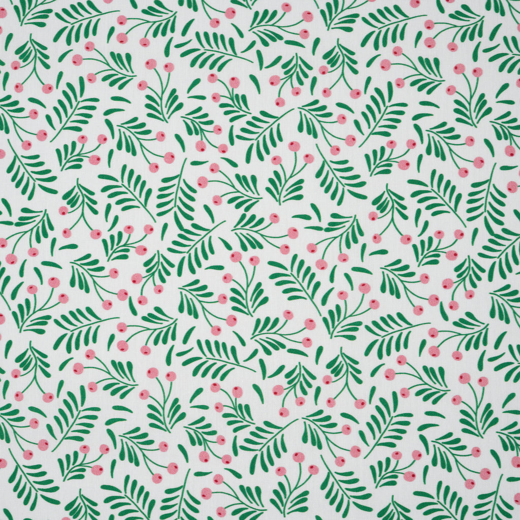 Bio Baumwolle Webware Colorful Christmas Beeren