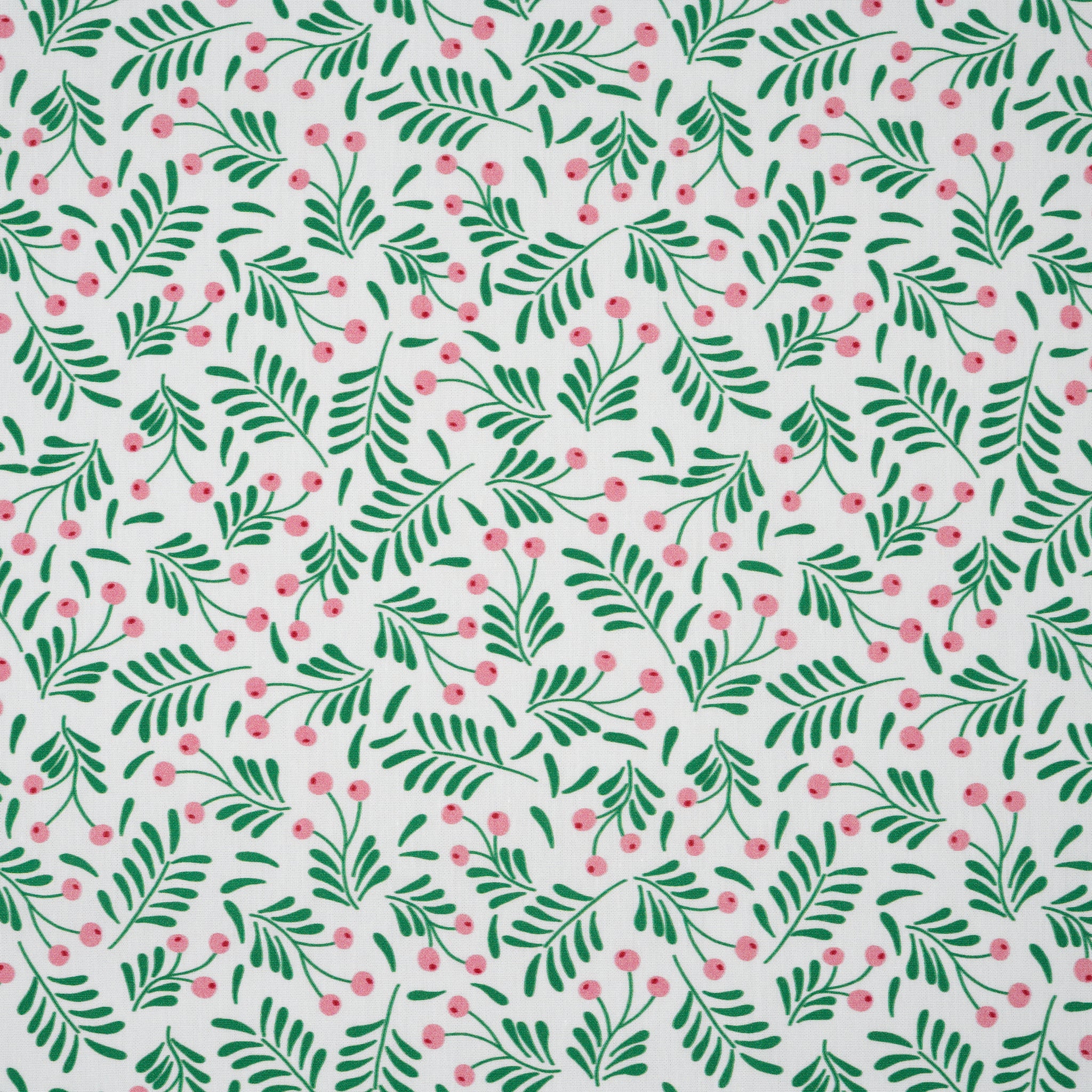 Bio Baumwolle Webware Colorful Christmas Beeren