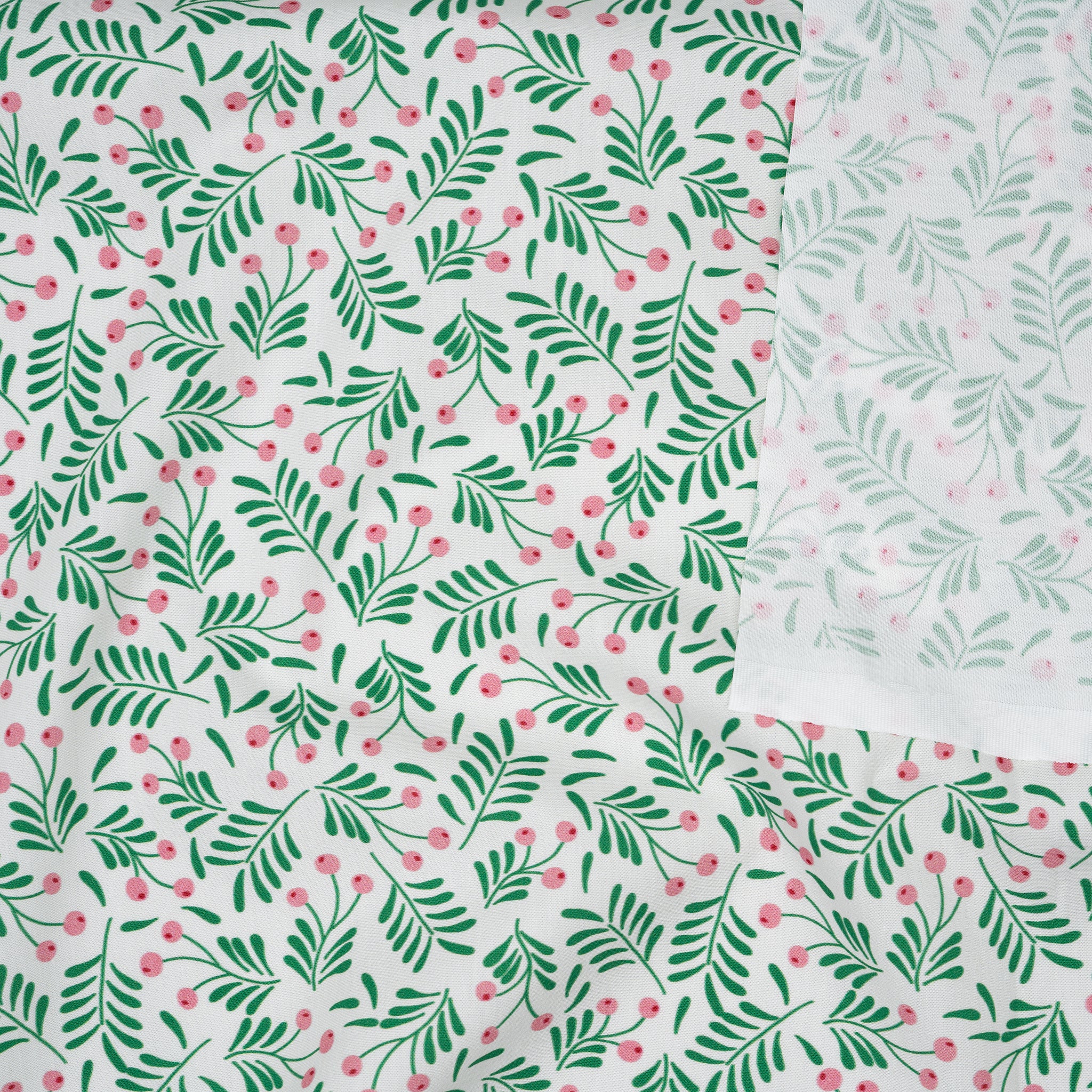 Bio Baumwolle Webware Colorful Christmas Beeren