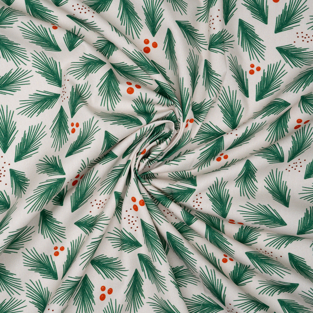 Bio Baumwolle Webware Lebkuchengeschichten Kiefer Hell