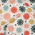 Bio Baumwolle Webware Papiersterne Bunt Hell