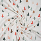 Bio Baumwolle Webware Sketchy Tannen