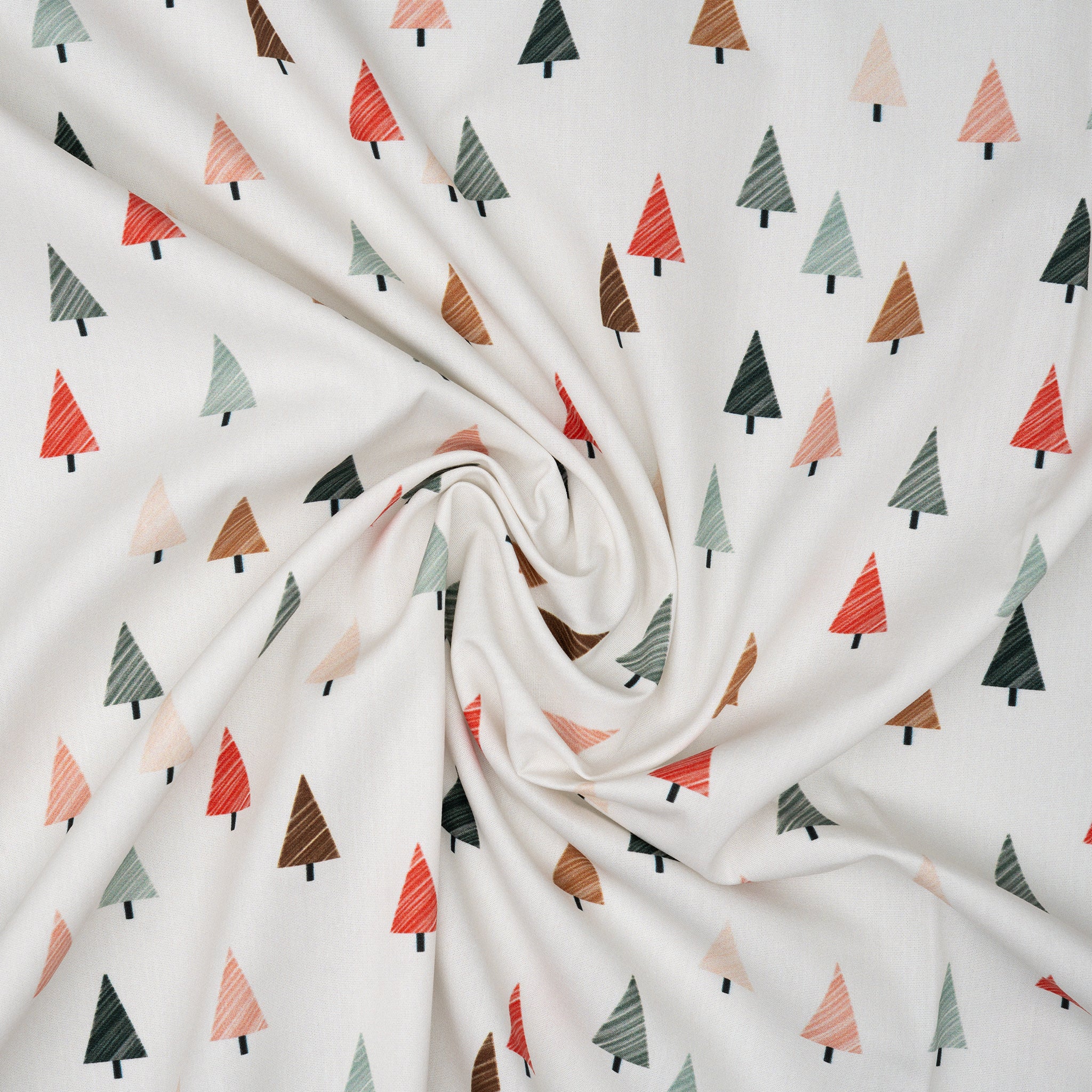 Bio Baumwolle Webware Sketchy Tannen