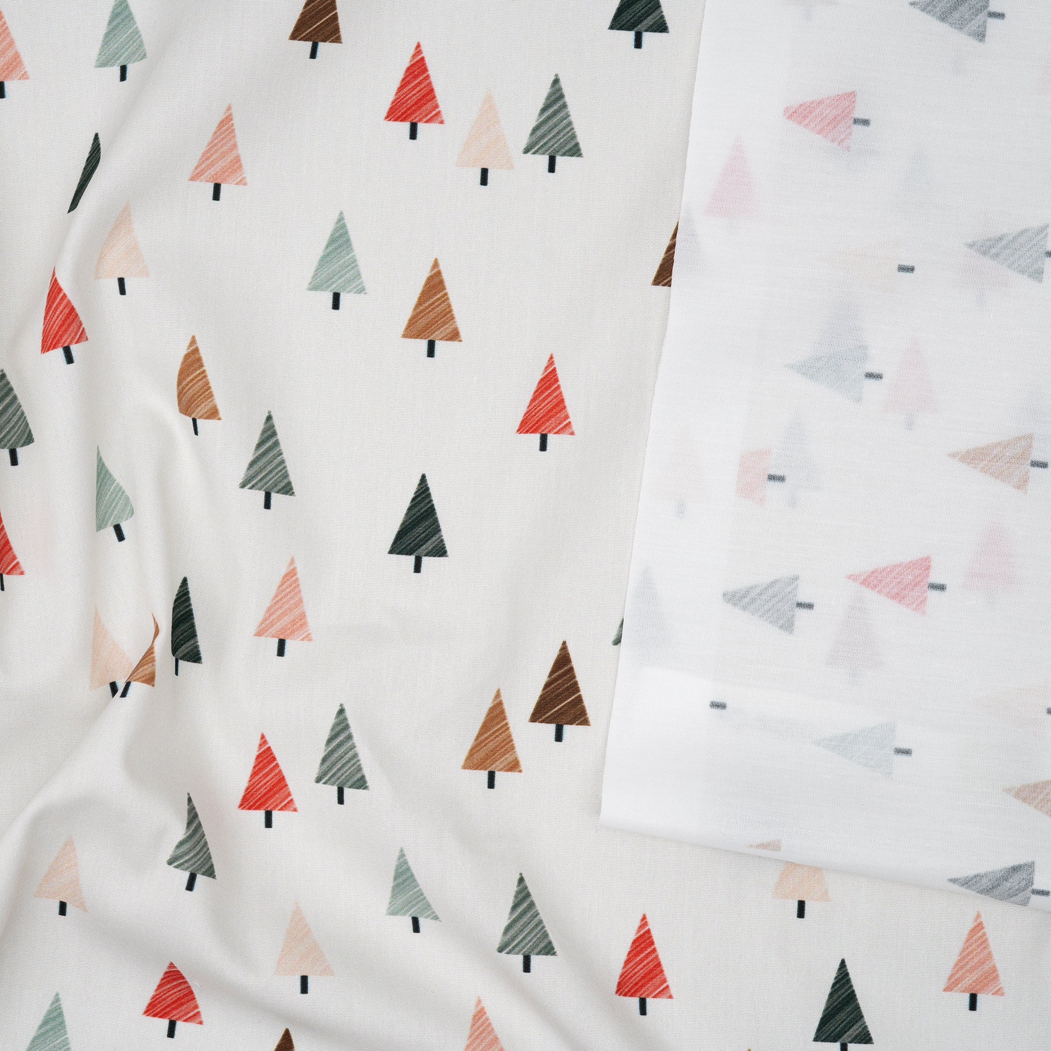 Bio Baumwolle Webware Sketchy Tannen