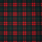Bio Baumwolle Webware Weihnachtskaro Rot Tannengrün