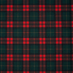 Bio Baumwolle Webware Weihnachtskaro Rot Tannengrün